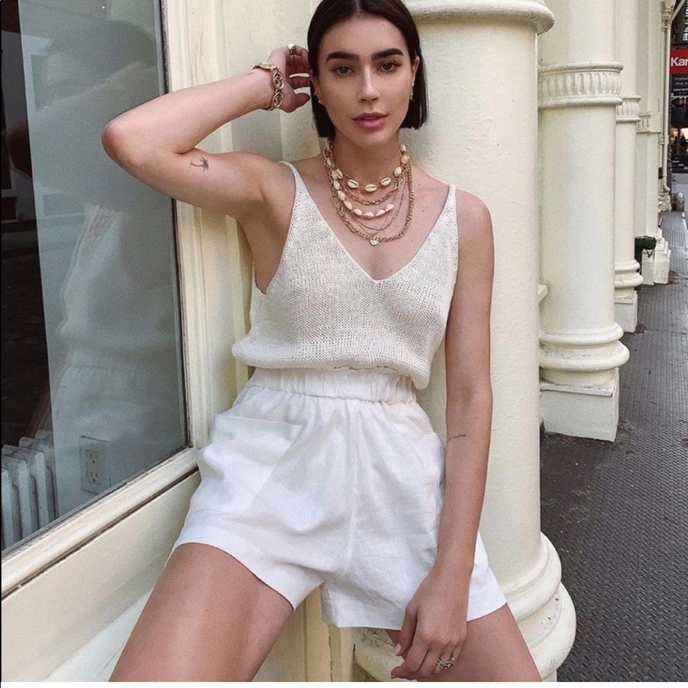H&M White Knit Top